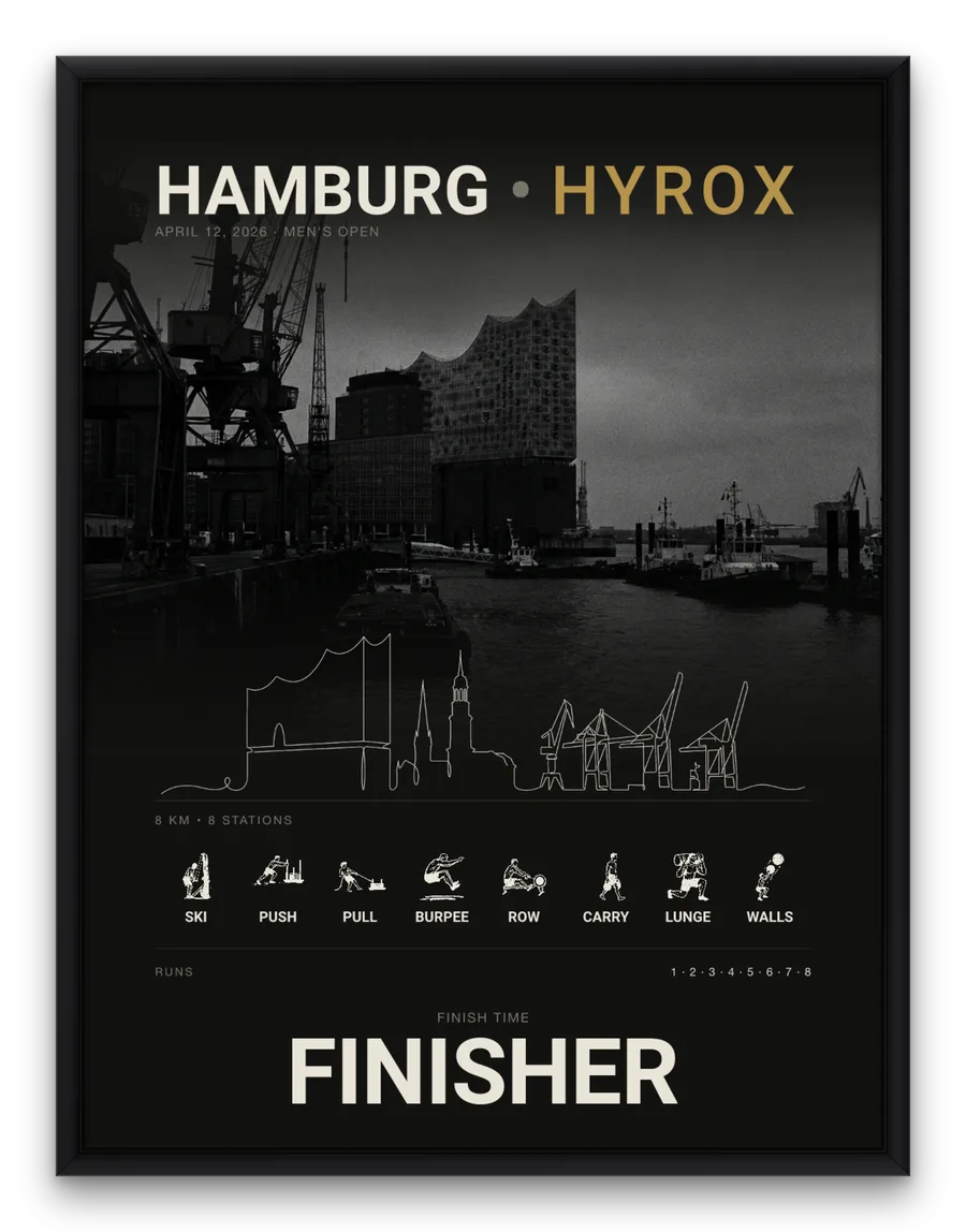 The Cityline FINISHER edition framed in black