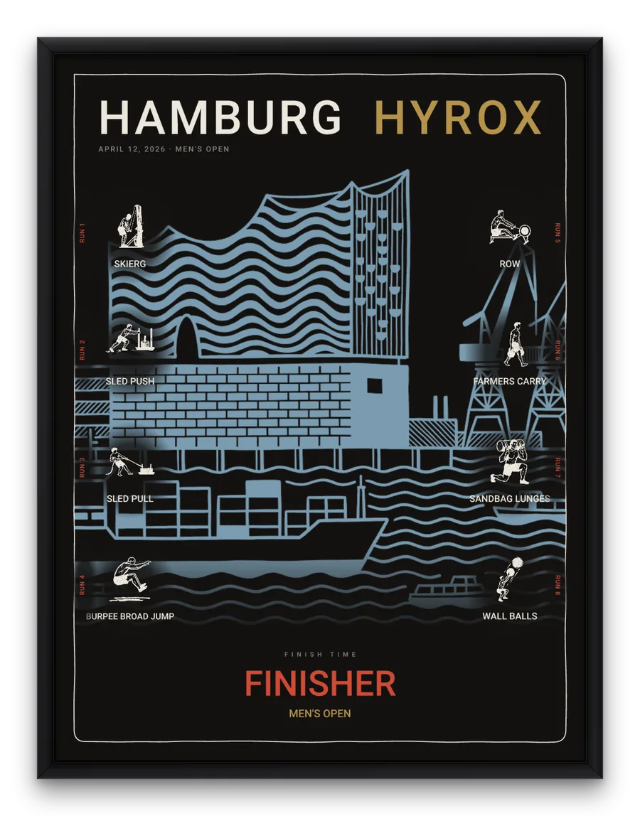The Noir FINISHER edition framed in black