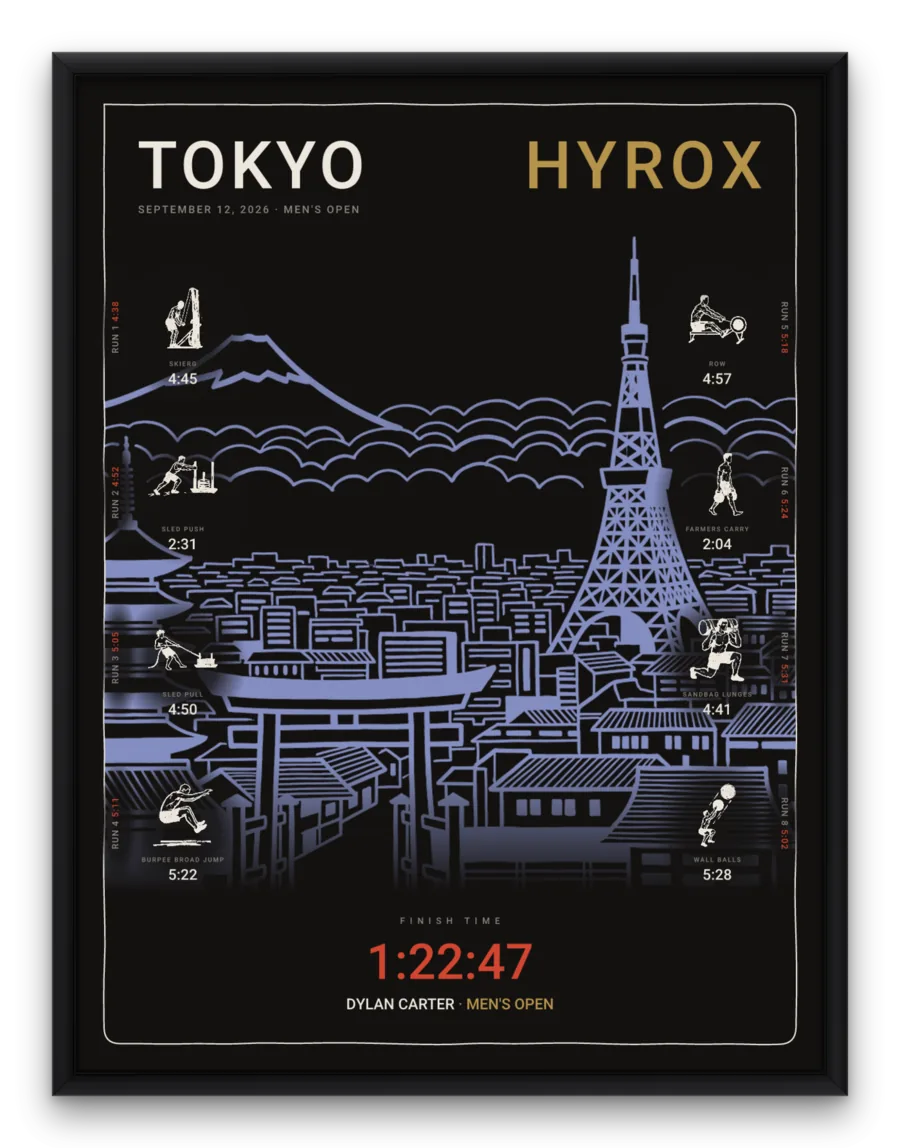 The Noir Classic framed in black