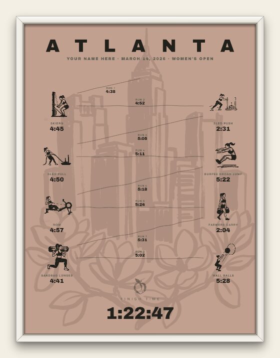 The Ink, Atlanta women's edition, white frame