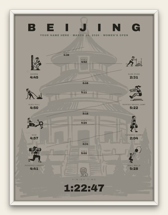 The Ink, Beijing women's edition, white frame