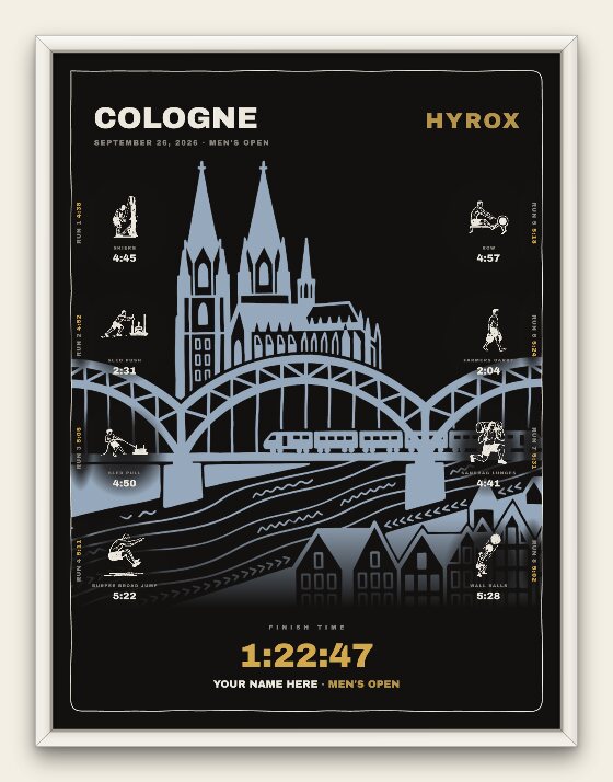 The Noir, Cologne men's edition, white frame