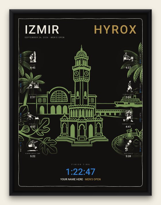 The Noir, Izmir men's edition, black frame