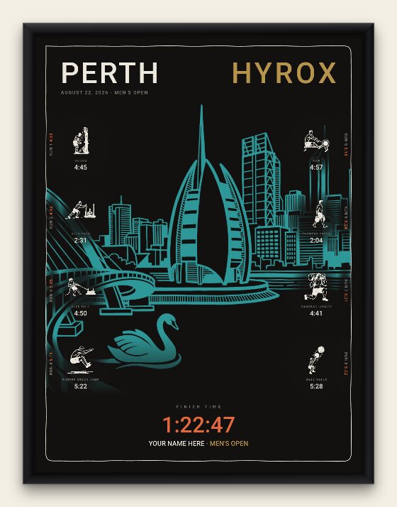 The Noir, Perth men's edition, black frame