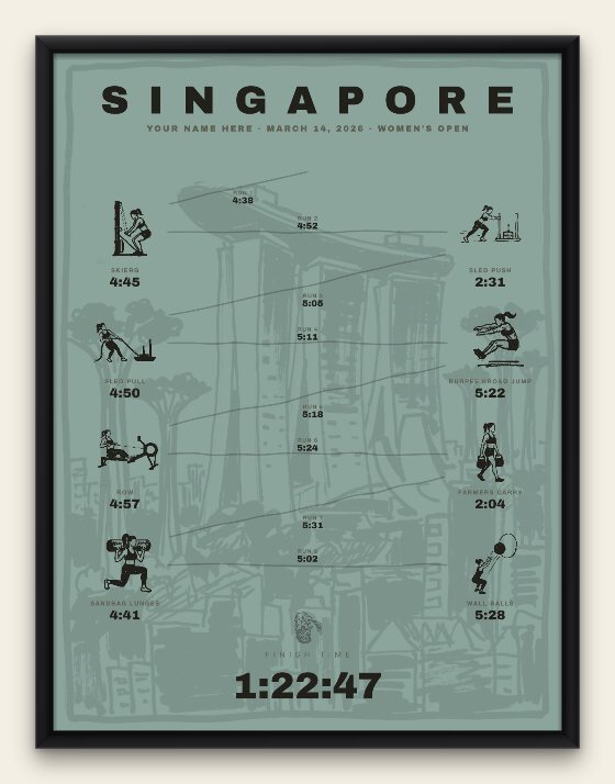 The Ink, Singapore women's edition, black frame