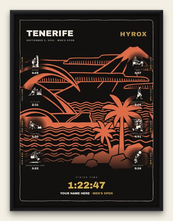 The Noir, Tenerife men's edition, black frame