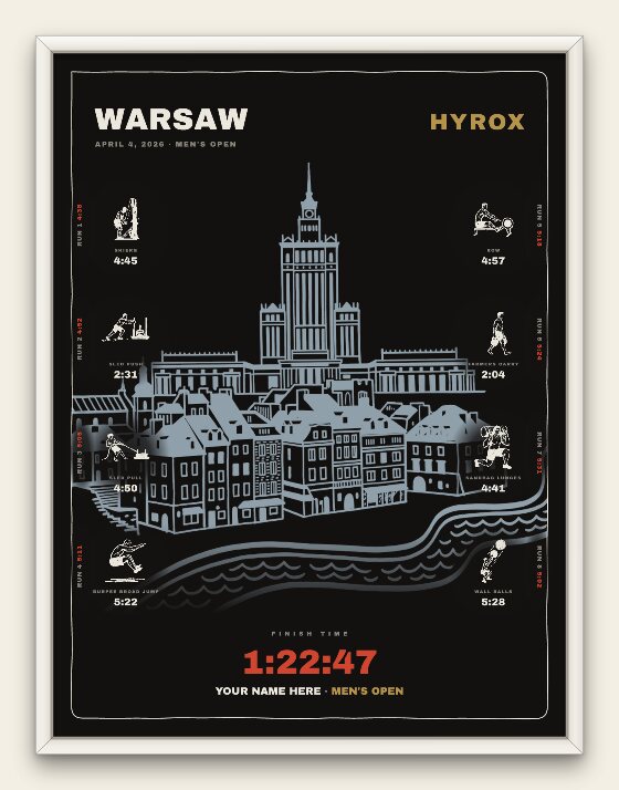 The Noir, Warsaw men's edition, white frame