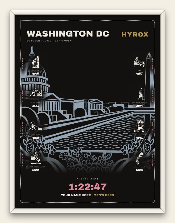 The Noir, Washington DC men's edition, white frame